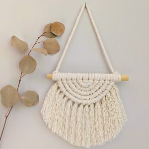 Small Half Circle Macrame Wall Hanging