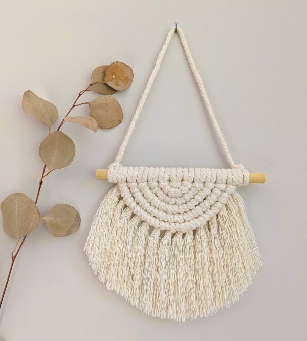 Small Half Circle Macrame Wall Hanging