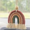 Macrame Rainbow, Car Rainbow, Mini Wall Hanging, Car Charm, Rainbow Hanging - Image 2