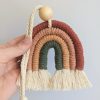 Macrame Rainbow, Car Rainbow, Mini Wall Hanging, Car Charm, Rainbow Hanging - Image 4