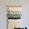 Weave wall hanging, boho tapestry, Macrame wall hanging, Green boho wall hanging - Image 6