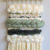 Weave wall hanging, boho tapestry, Macrame wall hanging, Green boho wall hanging - Image 3