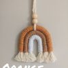 Macrame Rainbow Charm, Fall Macrame Car Charm, Car Charm, Rainbow Charm, Rainbow Car Charm - Image 3