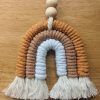 Macrame Rainbow Charm, Fall Macrame Car Charm, Car Charm, Rainbow Charm, Rainbow Car Charm - Image 2