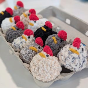 Crochet Mini Chickens | Crochet Easter | Chicken | Crochet Plushie | Crochet Stuffy | Farmer gift | Handmade Easter Gift