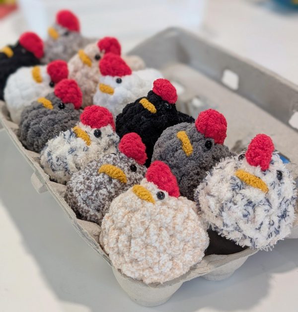 Crochet Mini Chickens | Crochet Easter | Chicken | Crochet Plushie | Crochet Stuffy | Farmer gift | Handmade Easter Gift